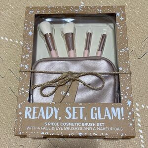 5 piece cosmetic brush set
